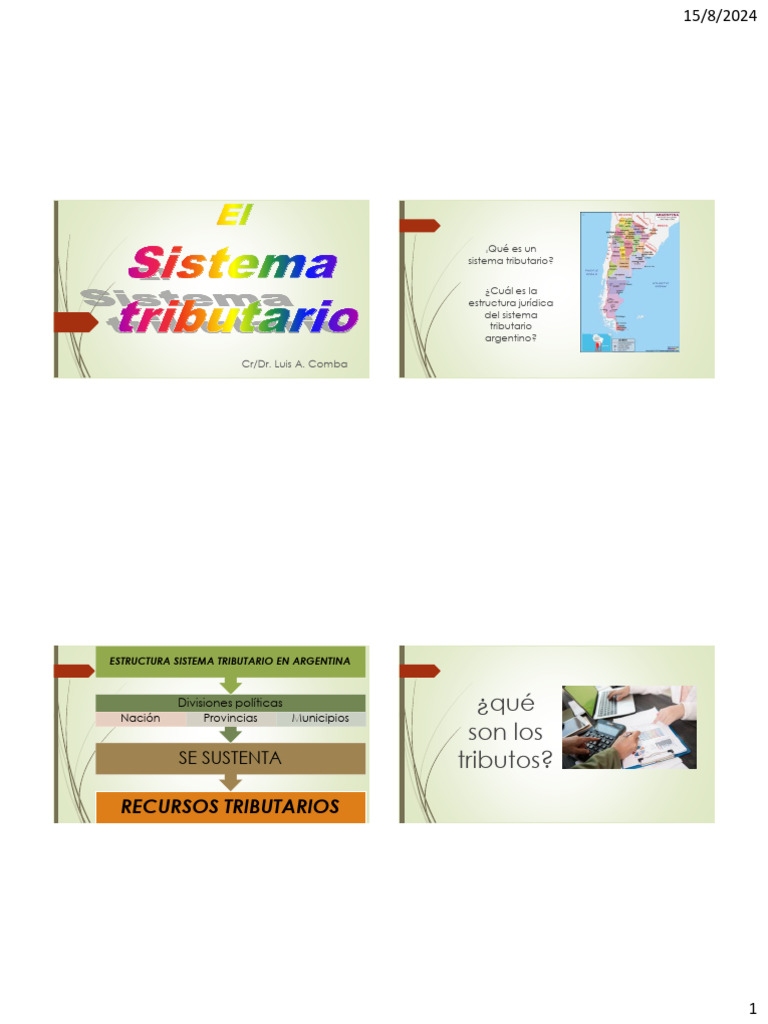 Sistema Tributario | PDF | Impuestos | Economias