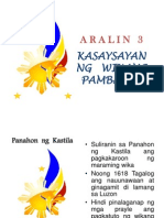 Aralin 3 - Kasaysayan NG Wikang Pambansa