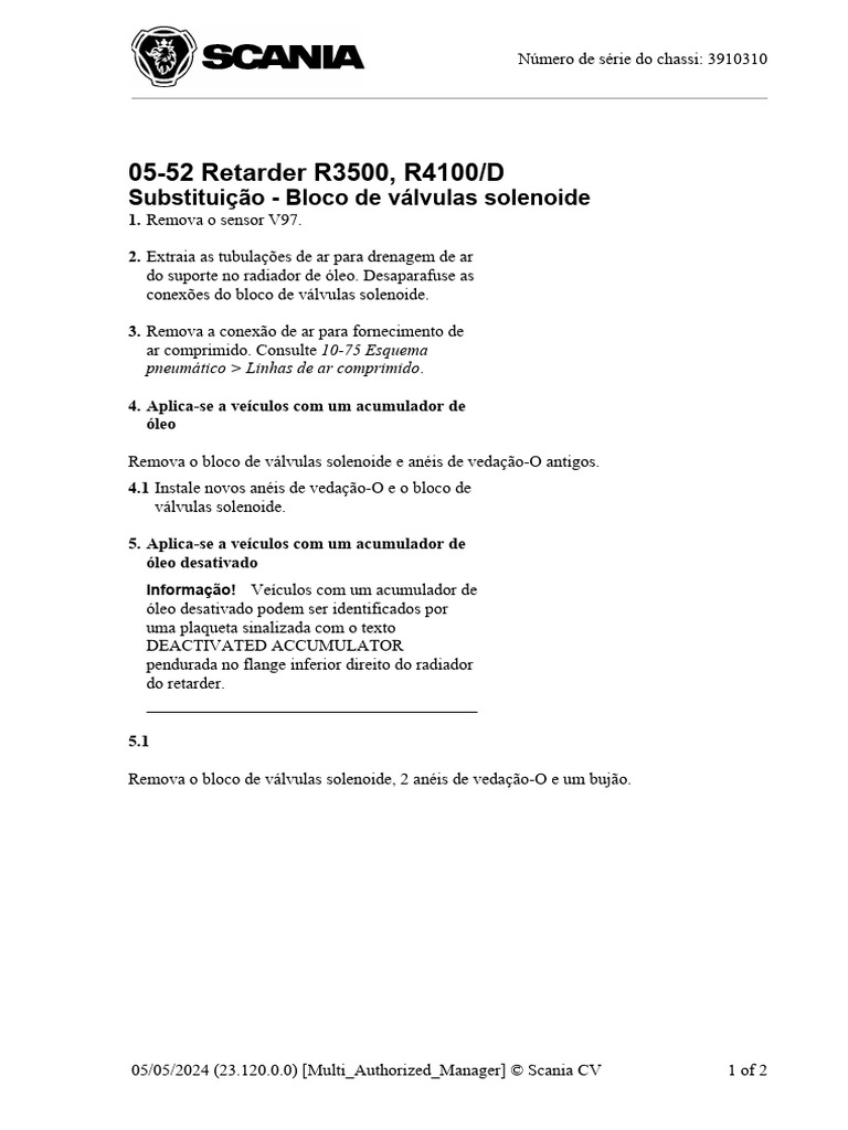 Bloco de Valvulas Do Retarde | PDF