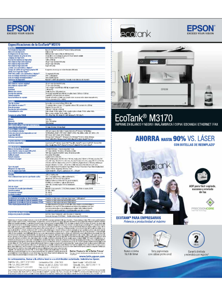Epson l3170 | PDF