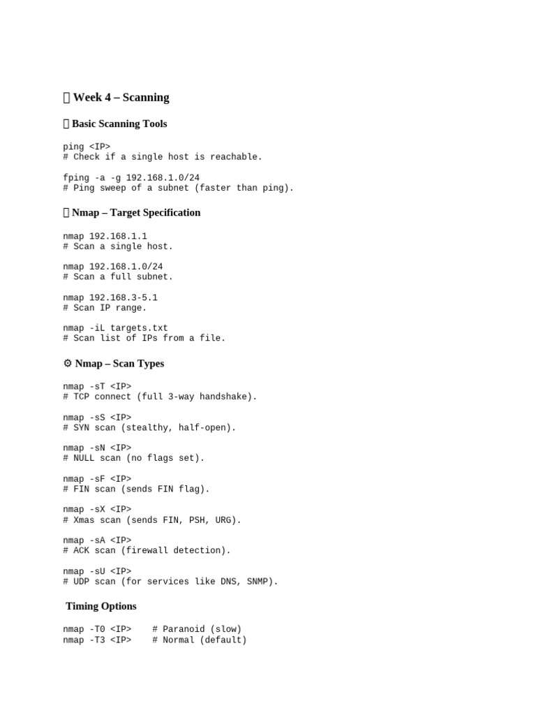 Commands List 369 Final | PDF | Internet Protocols | Cyberspace