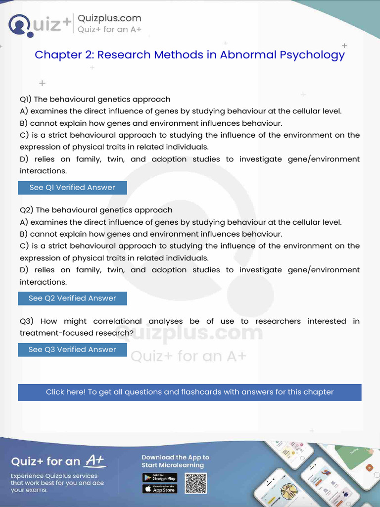 The Behavioural Genetics Approach | PDF | Bipolar Disorder | Mental ...