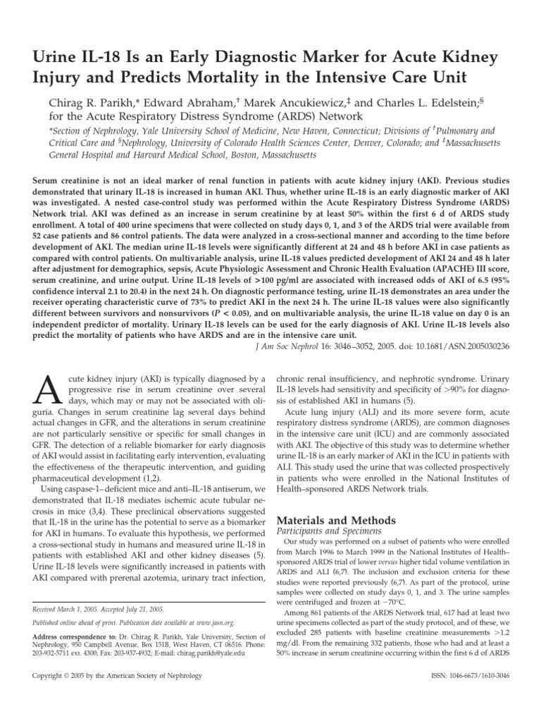 Parik H 2005 | PDF | Nephrology | Kidney