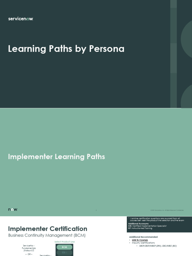 ServiceNow Learning Paths | PDF | Information Management | Information ...