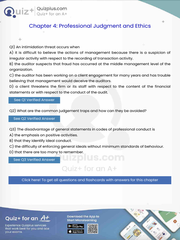 An Intimidation Threat Occurs When | PDF | Audit | Internal Control