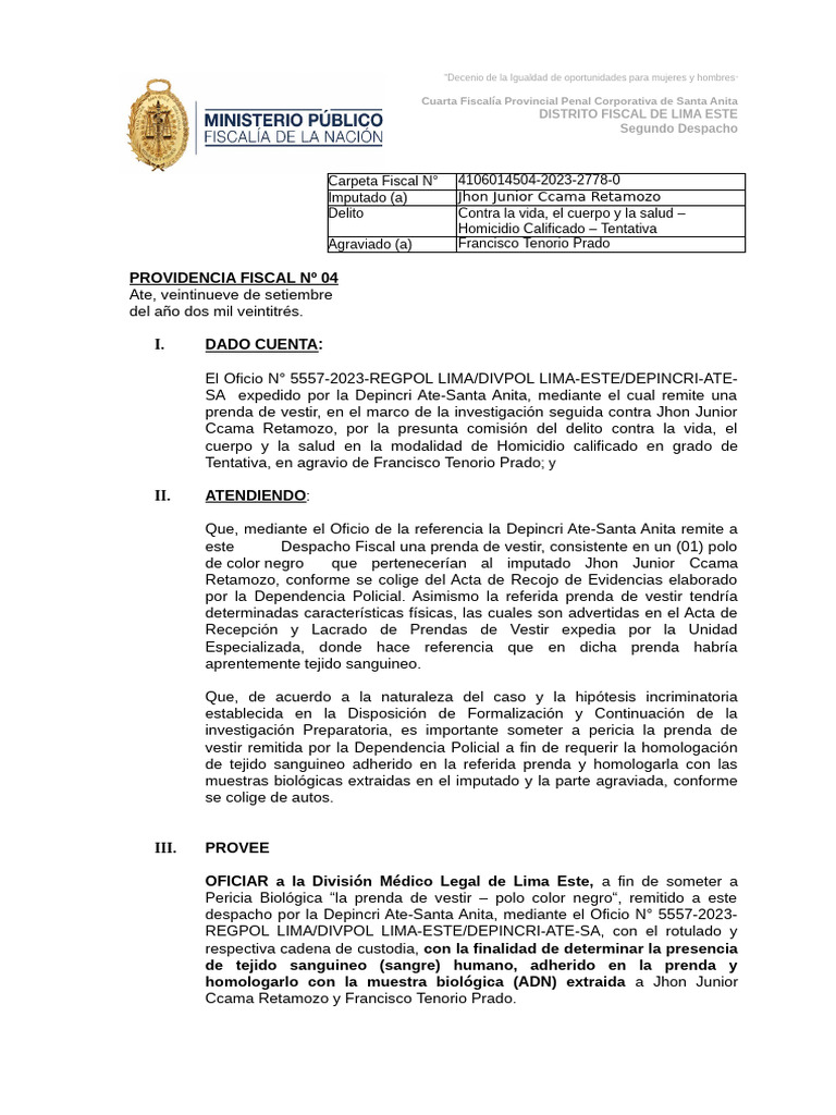 2778-2023 Oficiar A Medicina Legal | PDF
