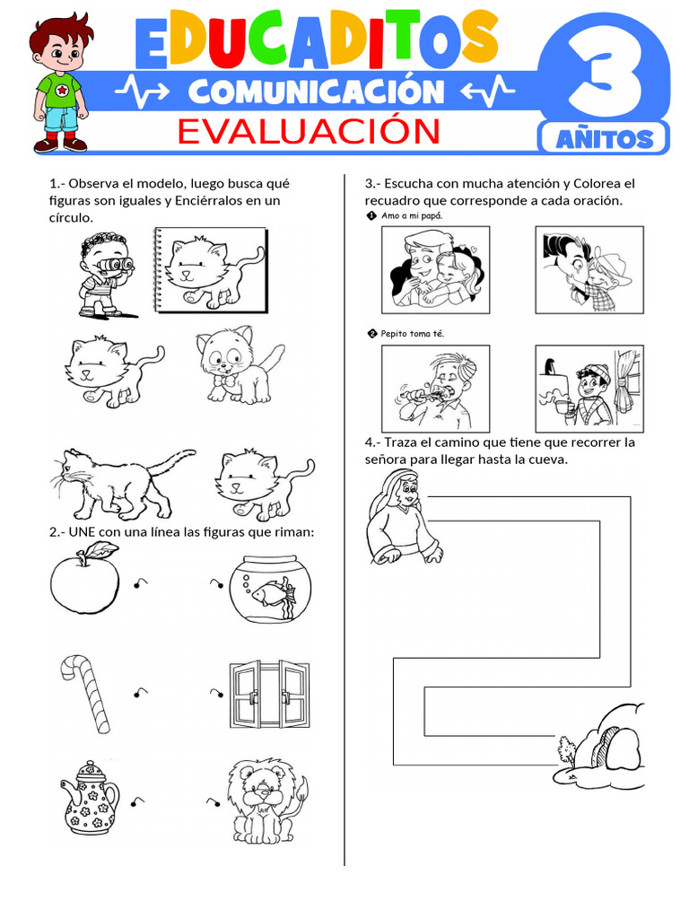 Evaluacion de Comunicacion para Ninos de 3 Anos | PDF