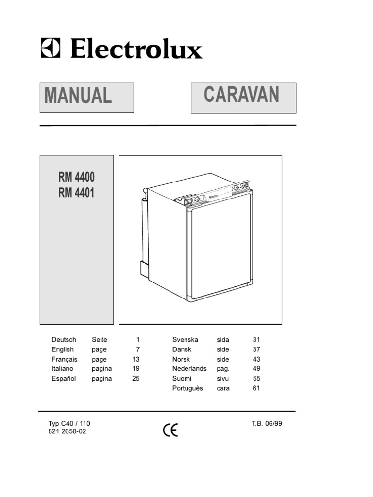 Manuale Dometic RM4400 | PDF