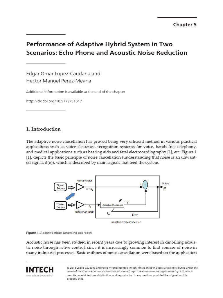 Performance of Adaptive Hybrid System in | PDF | Filter (Signal ...