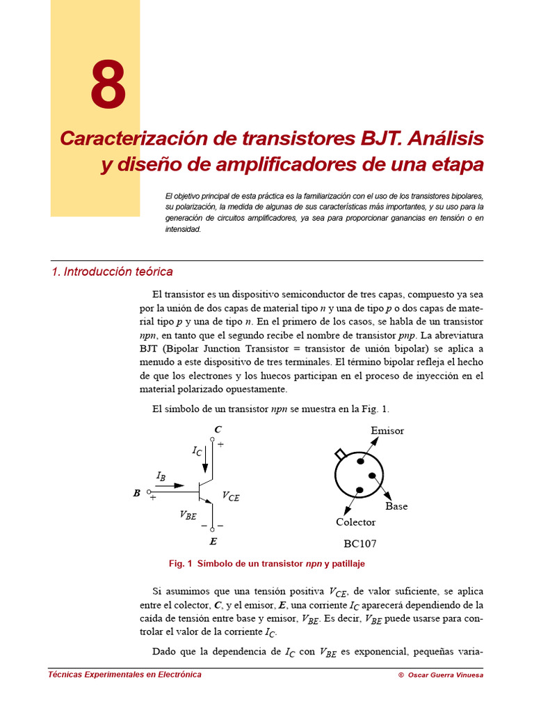 Practica8 0304 | PDF | Transistor de unión bipolar | Transistor