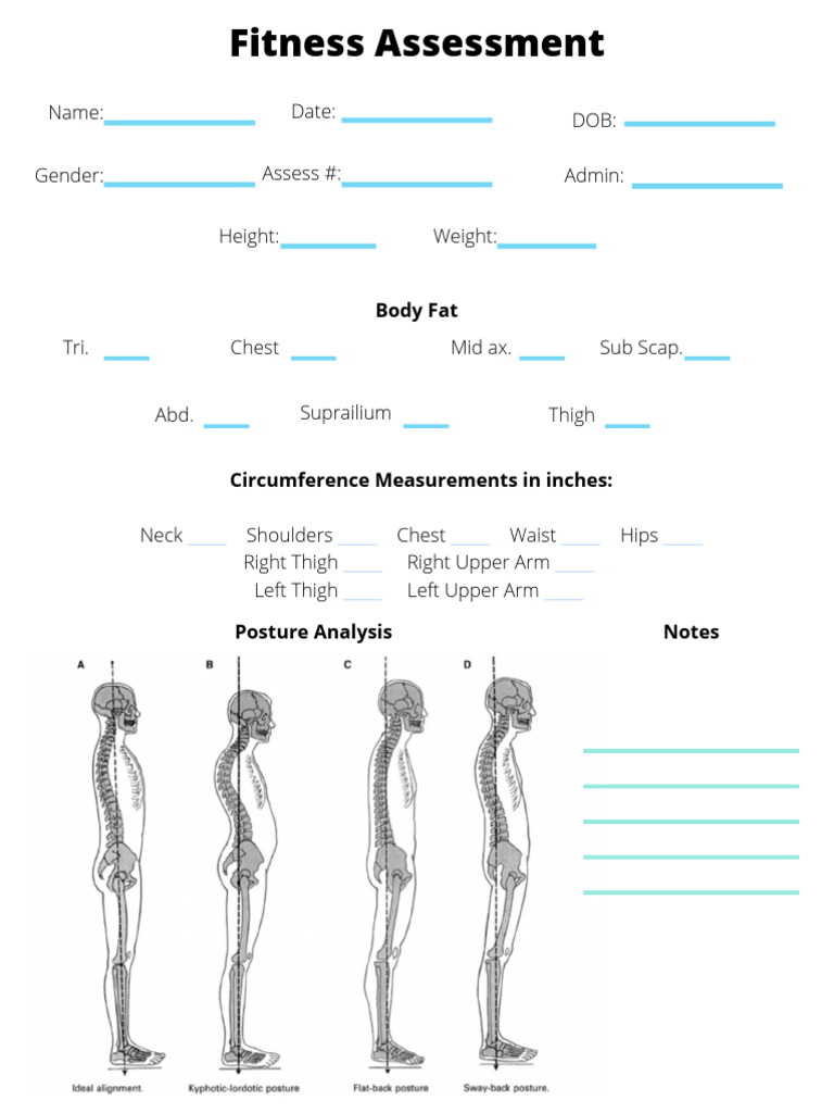Fitness Assessment 01 | PDF