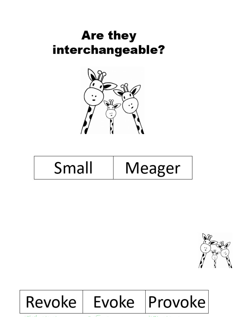 Are They Interchangable | PDF