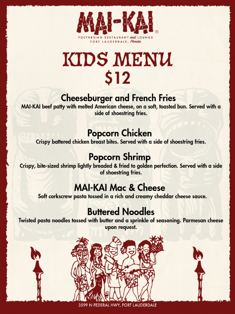 Kids Menu | PDF