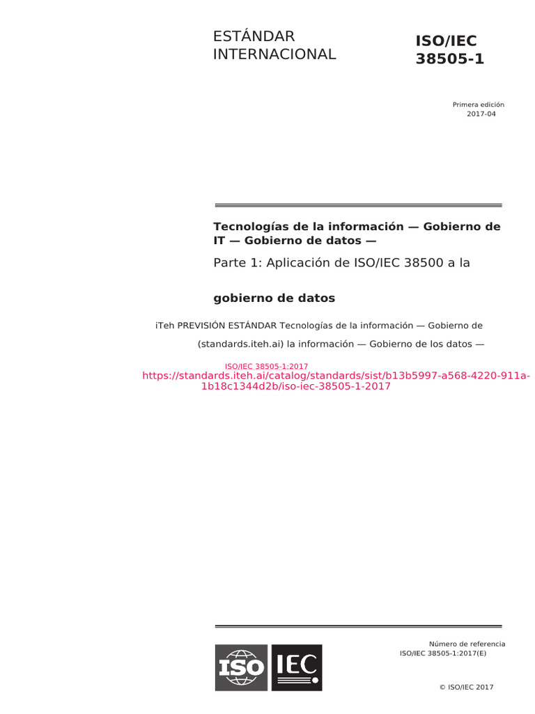 Iso Iec 38505 1 Andres Santos Spa | PDF | Organización internacional ...