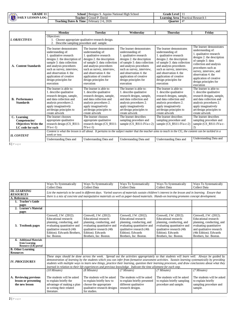 Week 11 | PDF | Learning | Qualitative Research