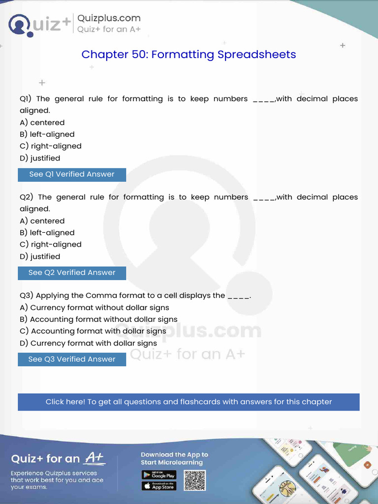 The General Rule For Formatting Is To Keep Numbers With Decimal Places ...