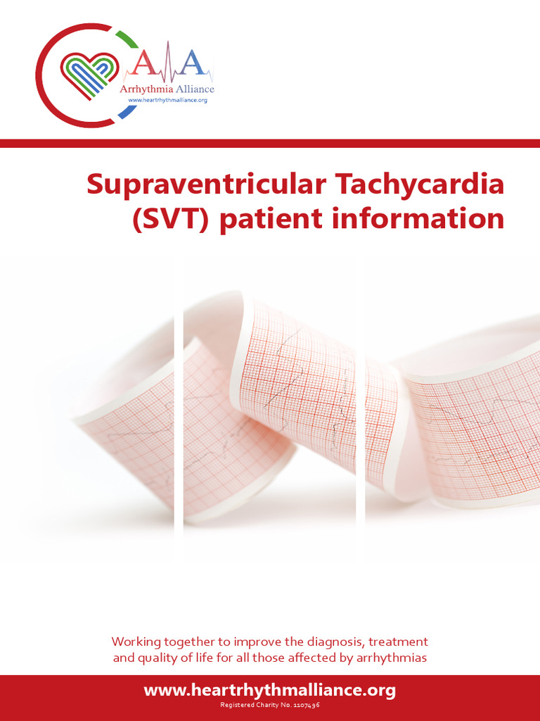 Supraventricular Tachycardia (SVT) Patient Information | PDF | Heart ...