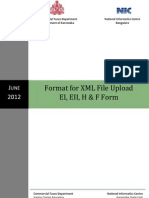Format For XML File Upload Ei, Eii, H & F Form