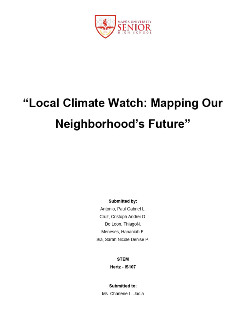 ENG02 GROUP7 Project Proposal Paper | PDF | Flood | Geographic ...