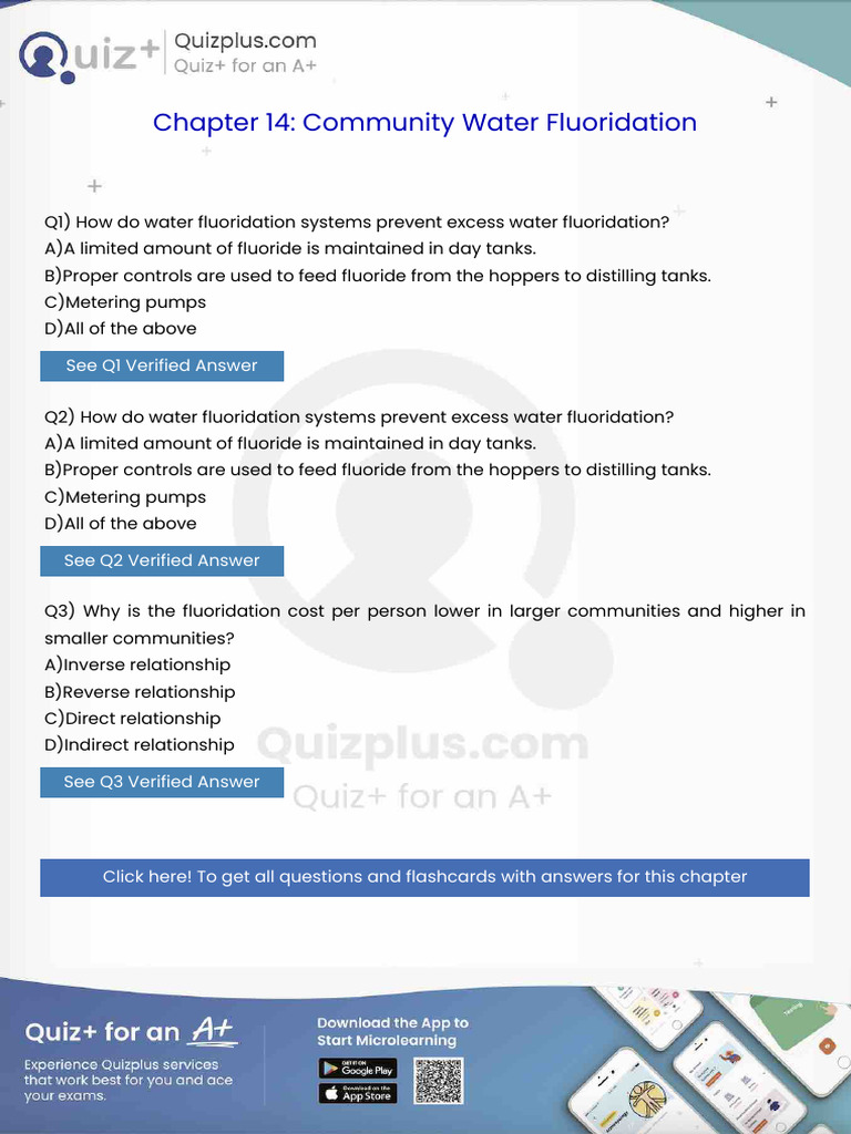 How Do Water Fluoridation Systems Prevent Excess Water Fluoridation ...