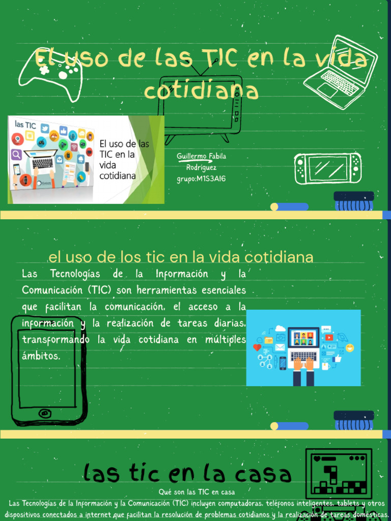 El Uso de Las TIC en La Vida Cotidiana | PDF