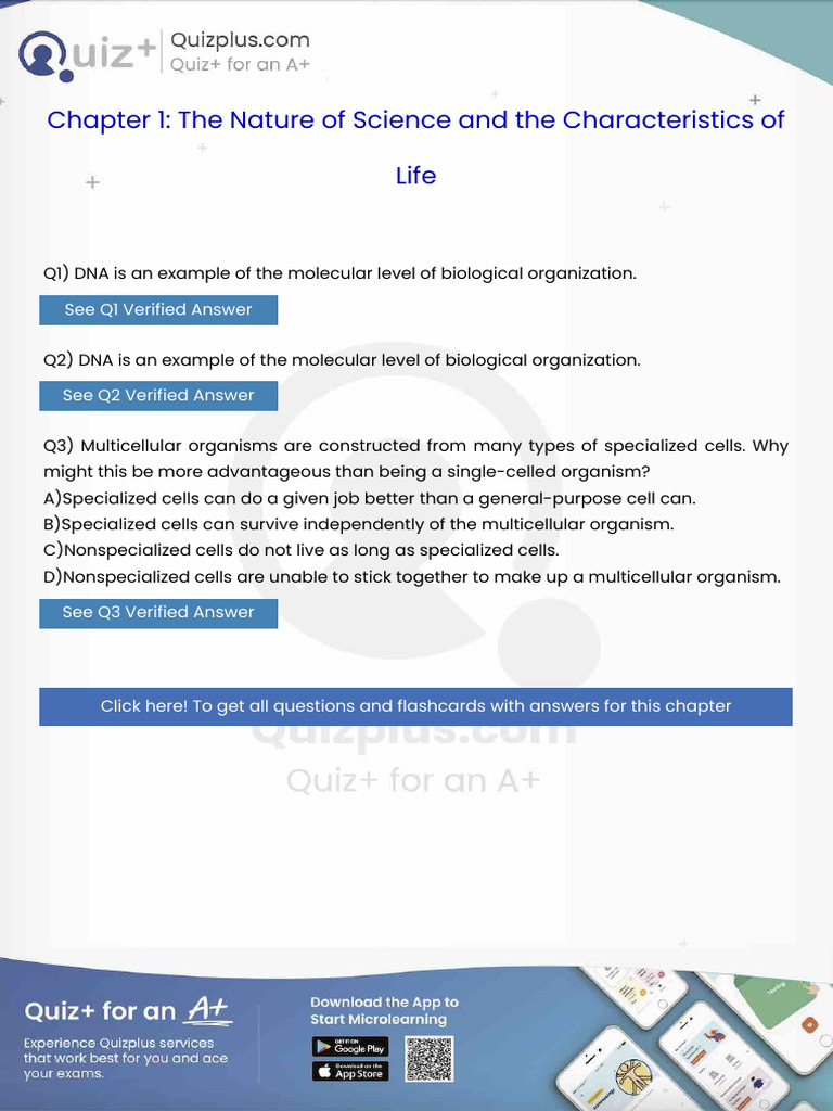 Dna Is An Example of The Molecular Level of Biological Organization ...