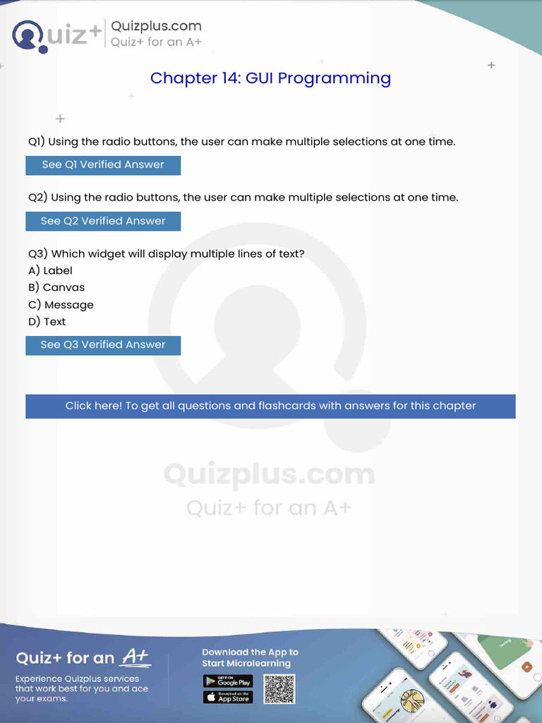 Using The Radio Buttons The User Can Make Multiple Selections at One ...