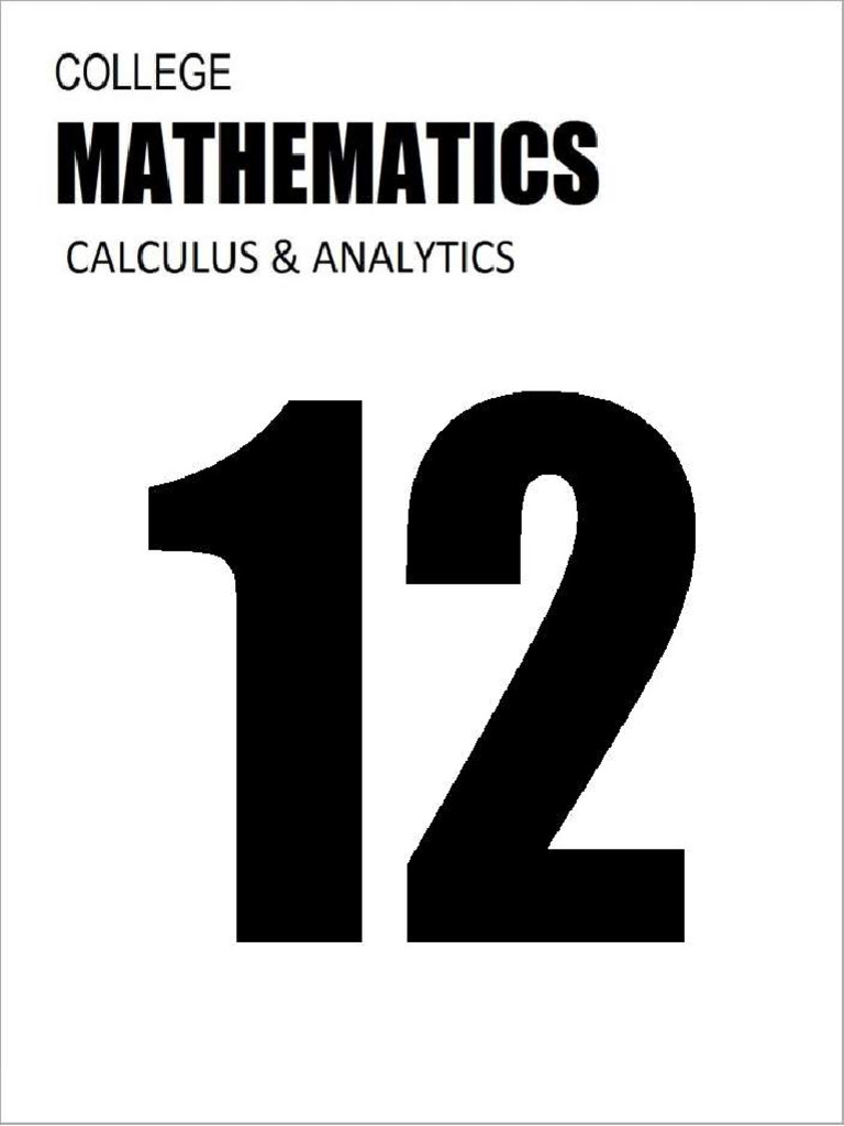 12th College Mathematics Helping Book | PDF