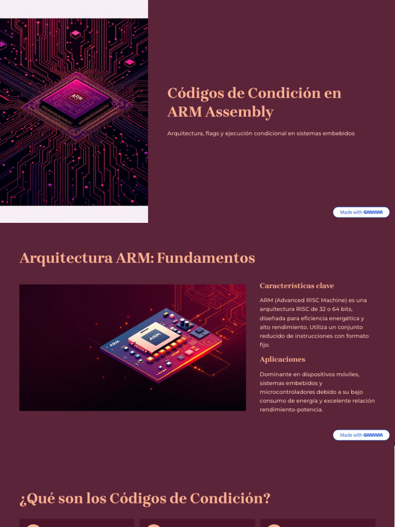 Codigos-de-Condicion-en-ARM-Assembly ARM | PDF | Unidad Central de ...