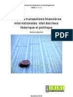 Taxer Les Transactions Financières Internationales: État Des Lieux Théorique Et Politique