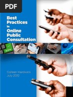Download Best Practices in Online Public Consultation  by PlaceSpeak SN101651714 doc pdf