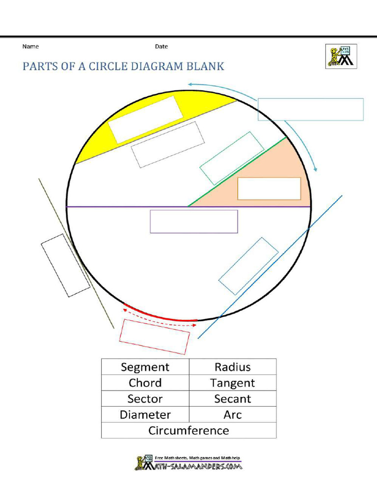 Circles and Polygons Worksheet | PDF