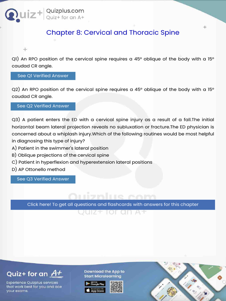 An Rpo Position of The Cervical Spine Requires A 45 Oblique of The Body ...