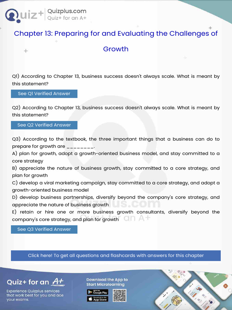 According To Chapter 13 Business Success Doesnt Always Scale What Is ...