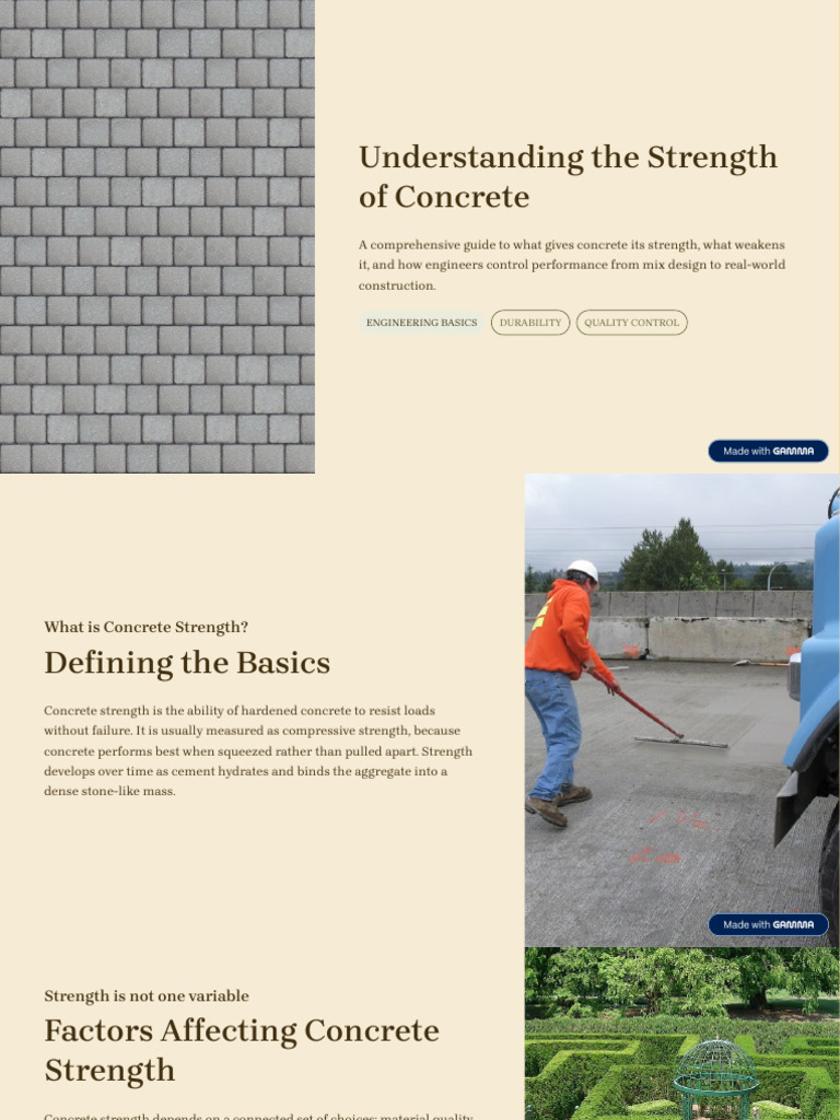 Understanding The Strength of Concrete | PDF | Concrete | Strength Of ...