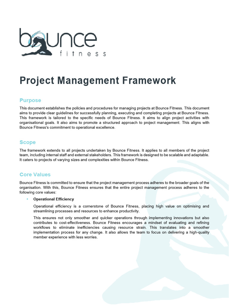 Project Management Framework | PDF | Project Management | Risk Management