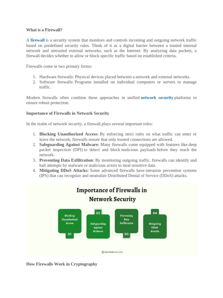 What Is A Firewall | PDF | Firewall (Computing) | Computer Security