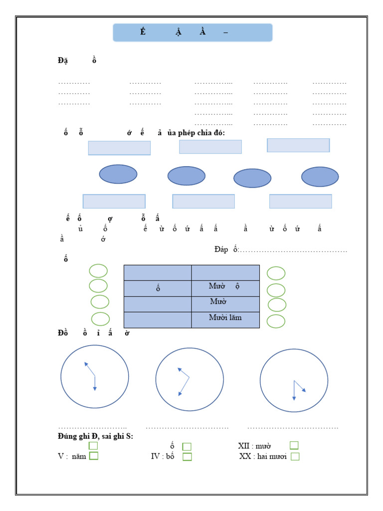 Phieu Bai Tap Tuan 24 Toan Lop 3 | PDF