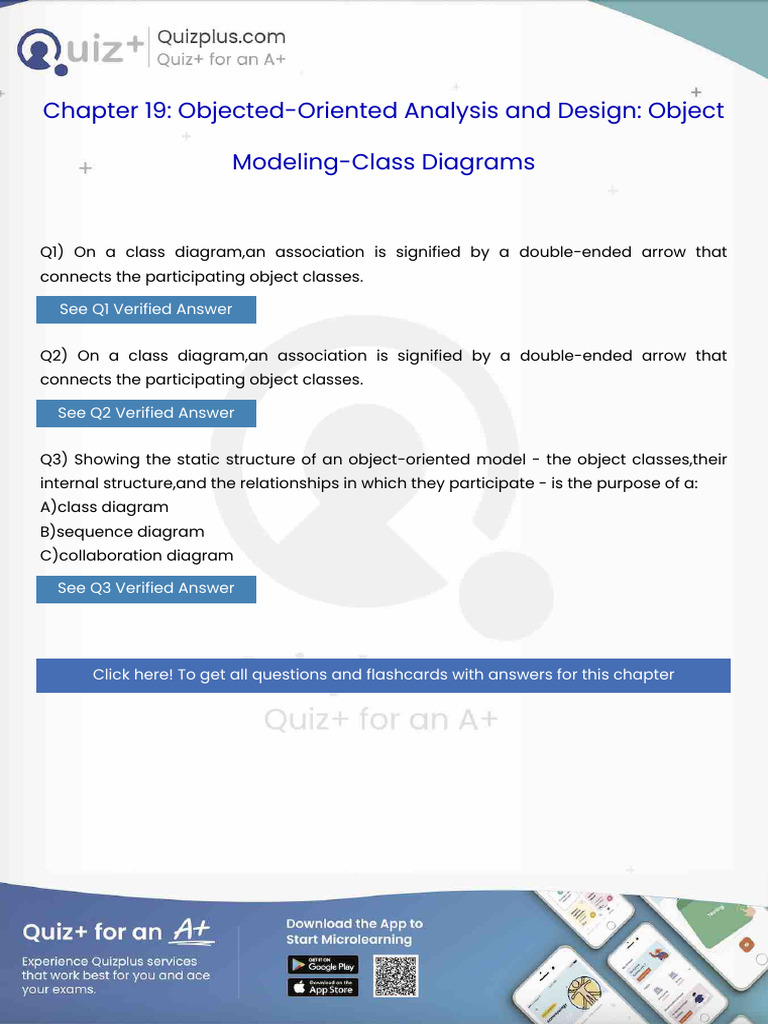 On A Class Diagraman Association Is Signified by A Doubleended Arrow ...