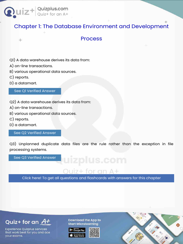 A Data Warehouse Derives Its Data From | PDF | Databases | Data Management