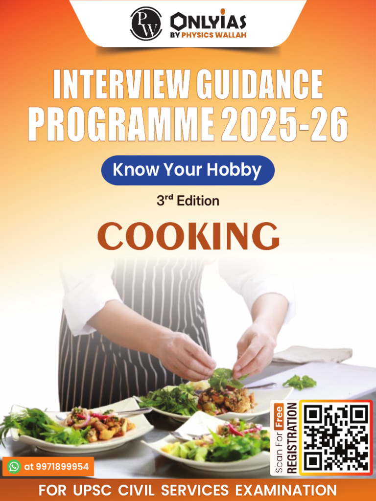 Cooking Hobby IGP 2025-26 | PDF | Cooking | Indian Cuisine