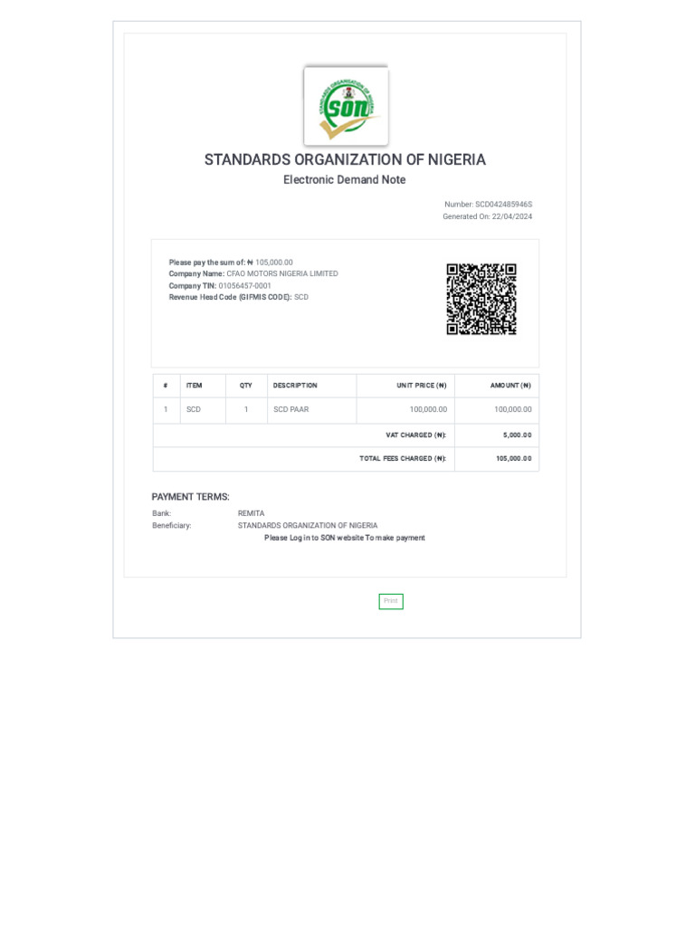 Demand Note | PDF