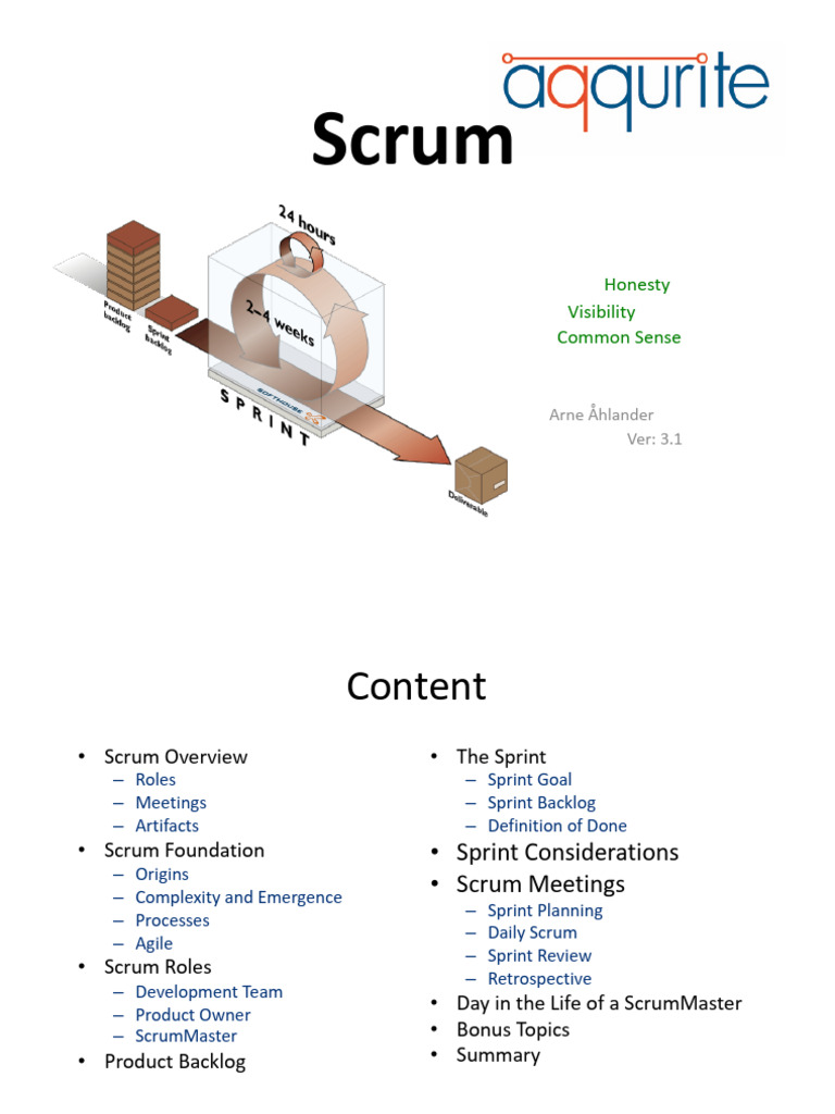 CSM V3 1 Material | PDF | Agile Software Development | Technology ...