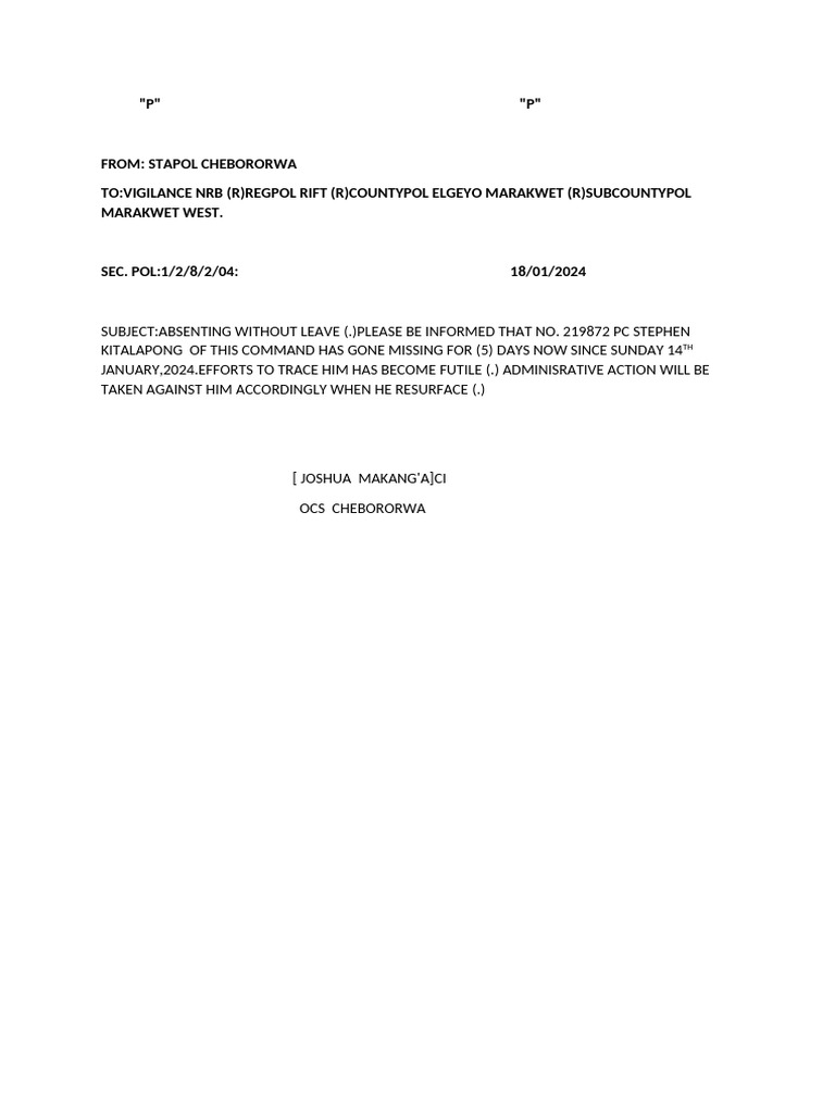 Awol | PDF