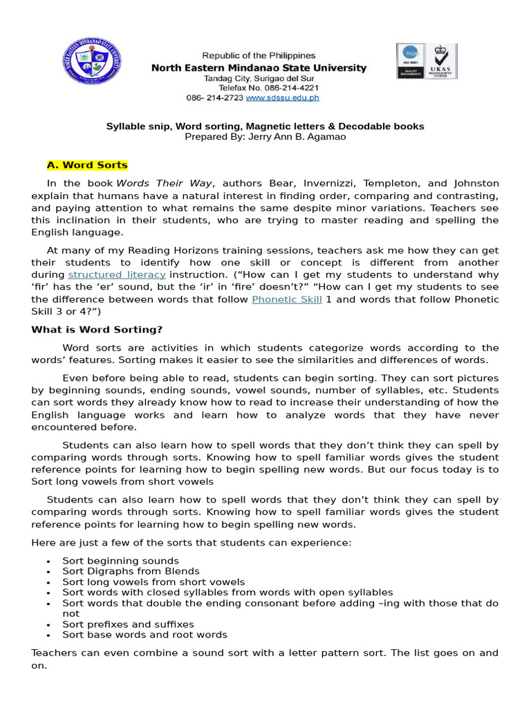 Phonemic Instructional Strategies | PDF | Phonics | Human Communication