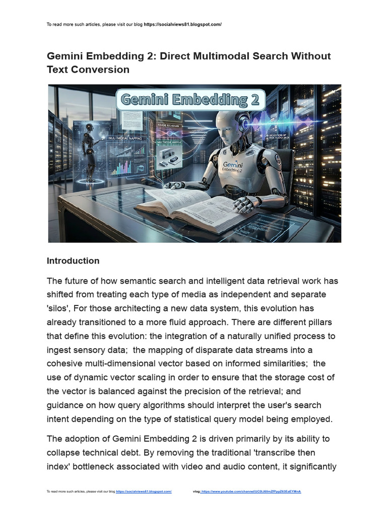 Gemini Embedding 2: Direct Multimodal Search Without Text Conversion ...