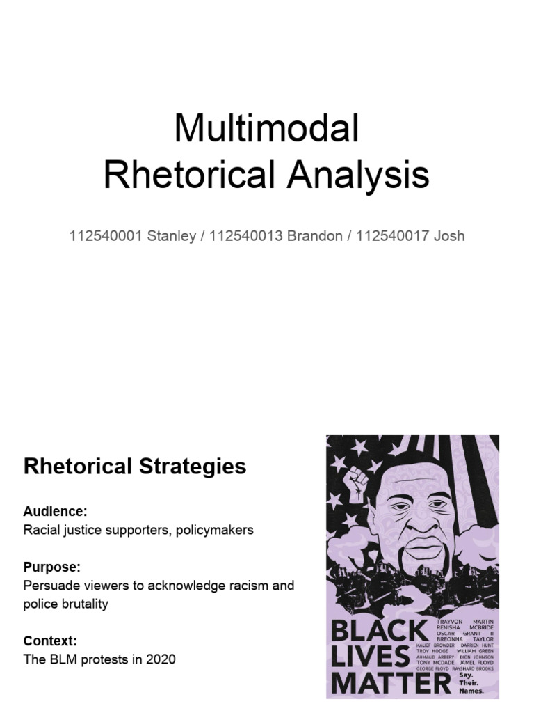 Multimodal Rhetorical Analysis PDF | PDF