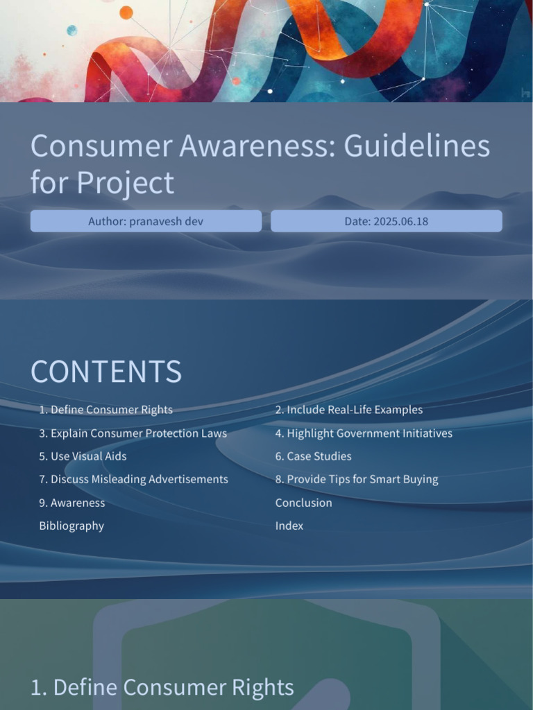 Consumer Awareness - Guideline | PDF | Consumer Protection | False ...