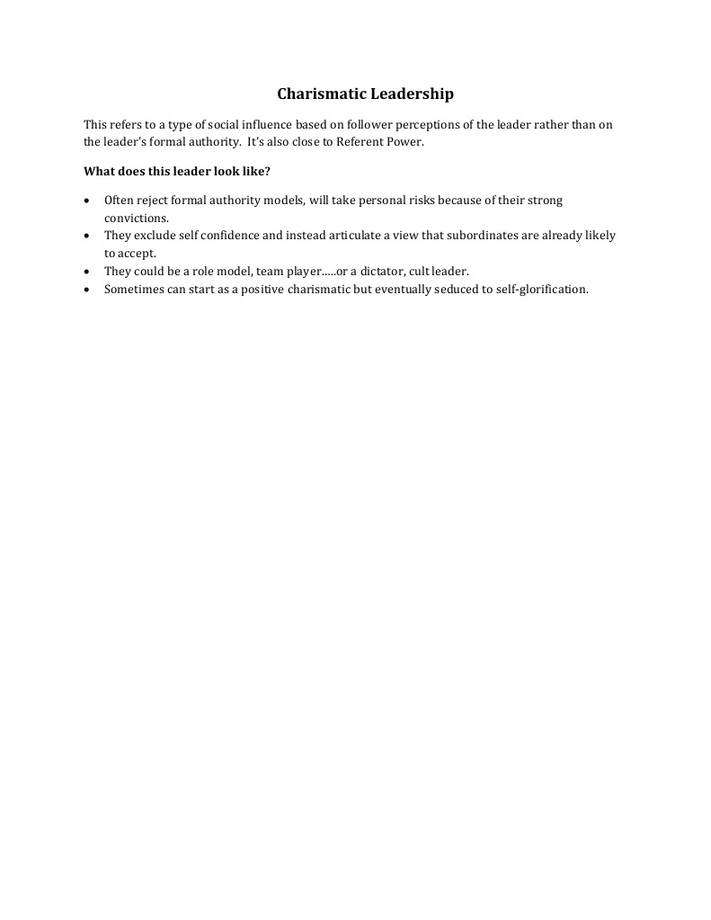 Understanding Charismatic Leadership | PDF