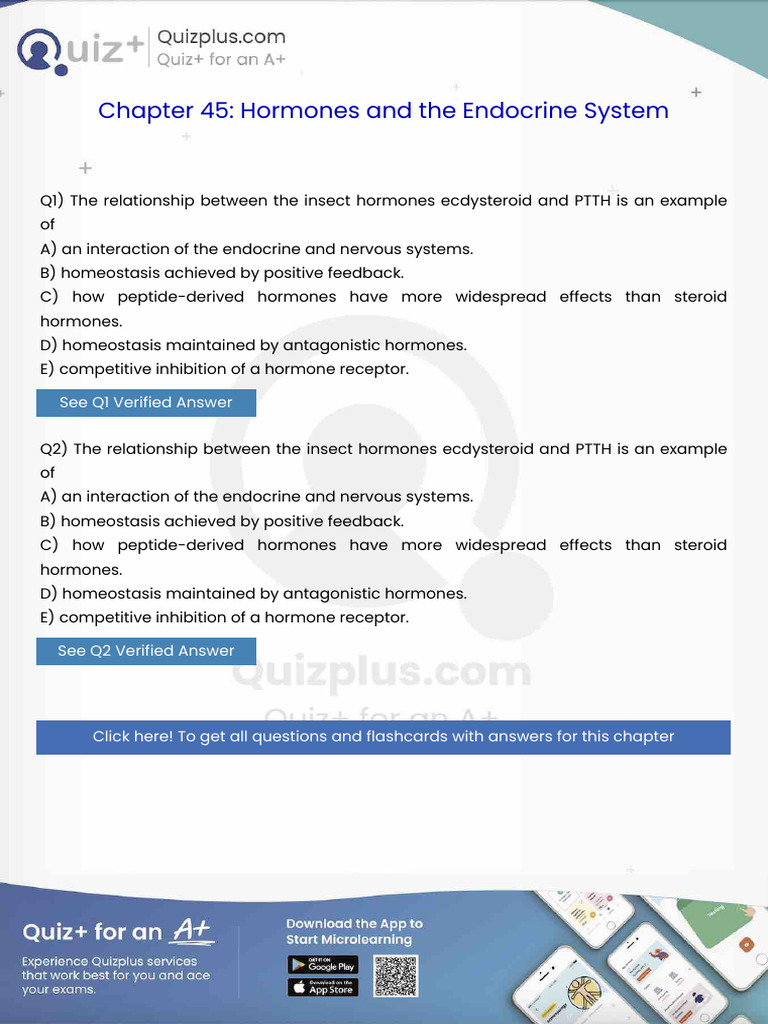 The Relationship Between The Insect Hormones Ecdysteroid and PTTH Is An ...